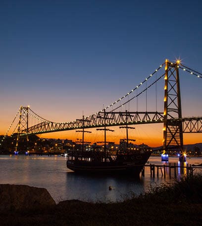 Hercílio Luz Bridge, Florianópolis, State of Santa Catarina