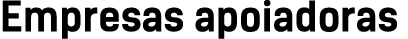 Empresas apoiadoras