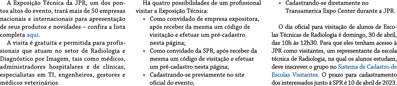 A Exposi o T cnica da JPR, um dos pontos altos do evento, trar  mais de 50 empresas nacionais e internacionais para ...