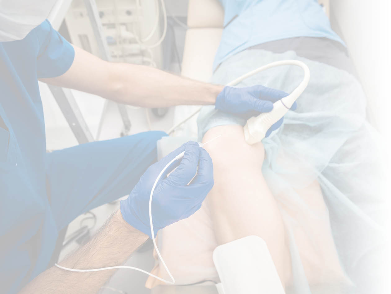 Cardiologist use tubes and ultrasound for radiofrequency catheter ablation